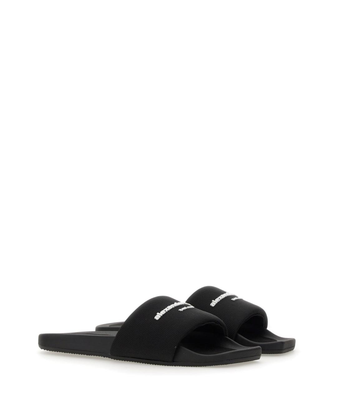 ALEXANDER WANG Черные шлепанцы, фото 2