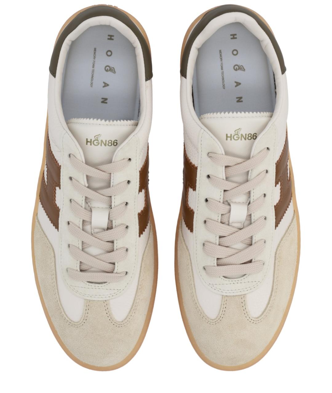 HOGAN Мульти кожаные низкие кроссовки / кеды, фото 5