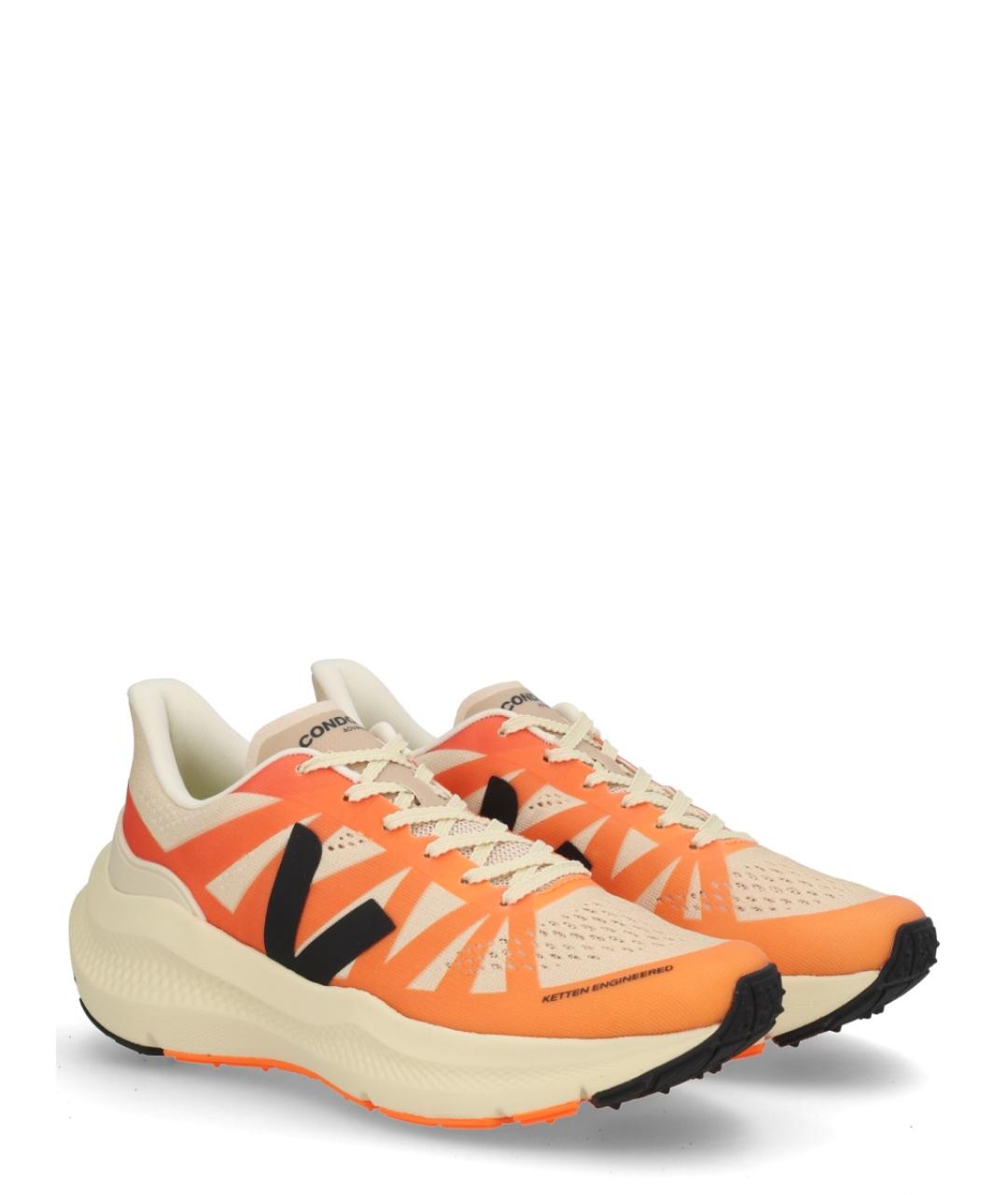 VEJA Оранжевое синтетические кроссовки, фото 2