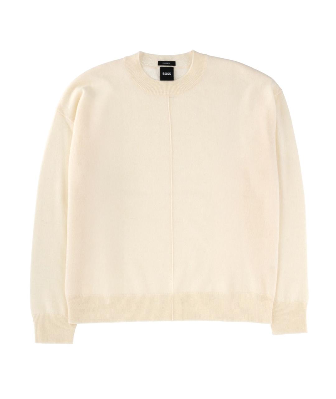 HUGO BOSS Белый кашемировый джемпер / свитер, фото 1