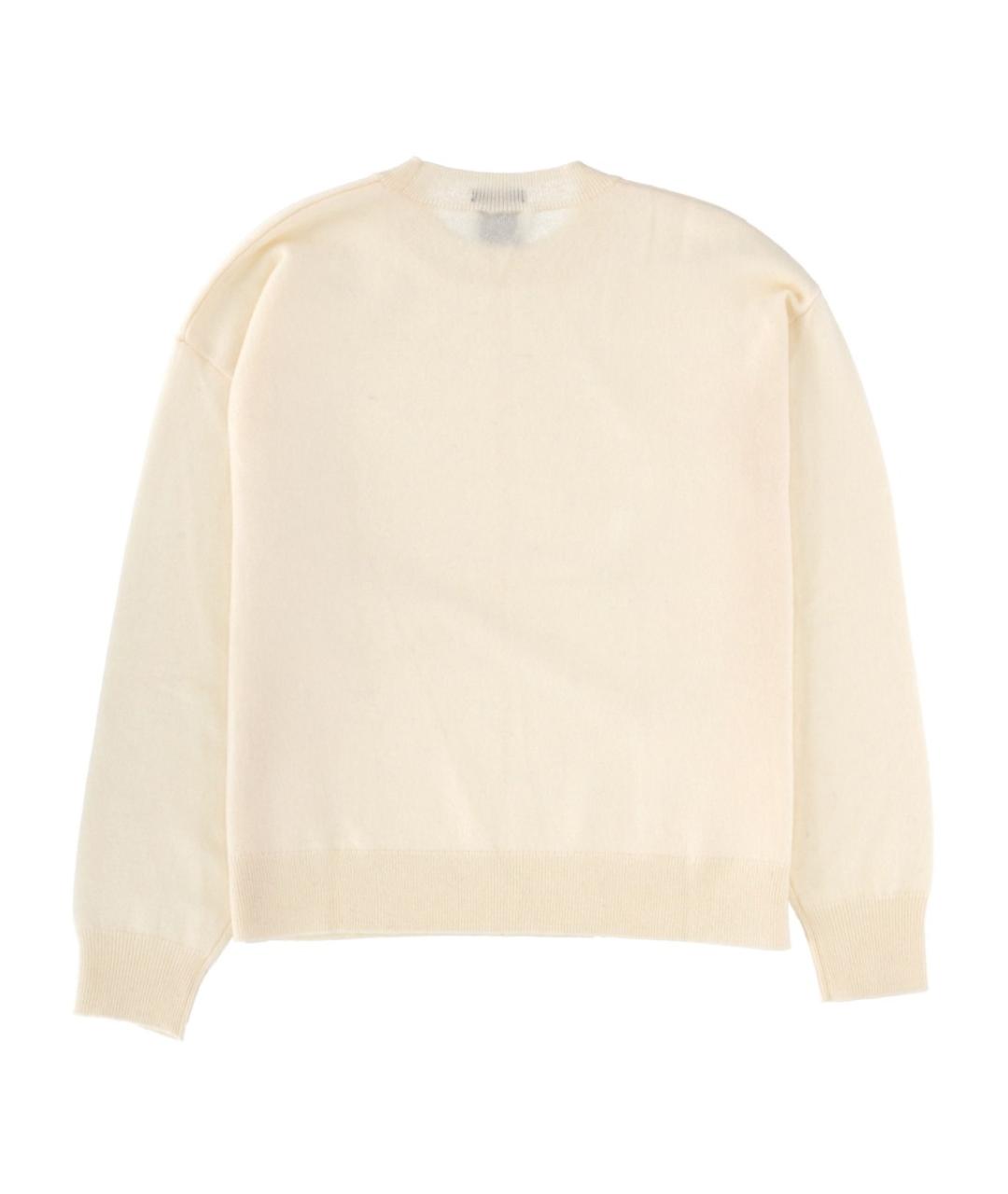 HUGO BOSS Белый кашемировый джемпер / свитер, фото 2