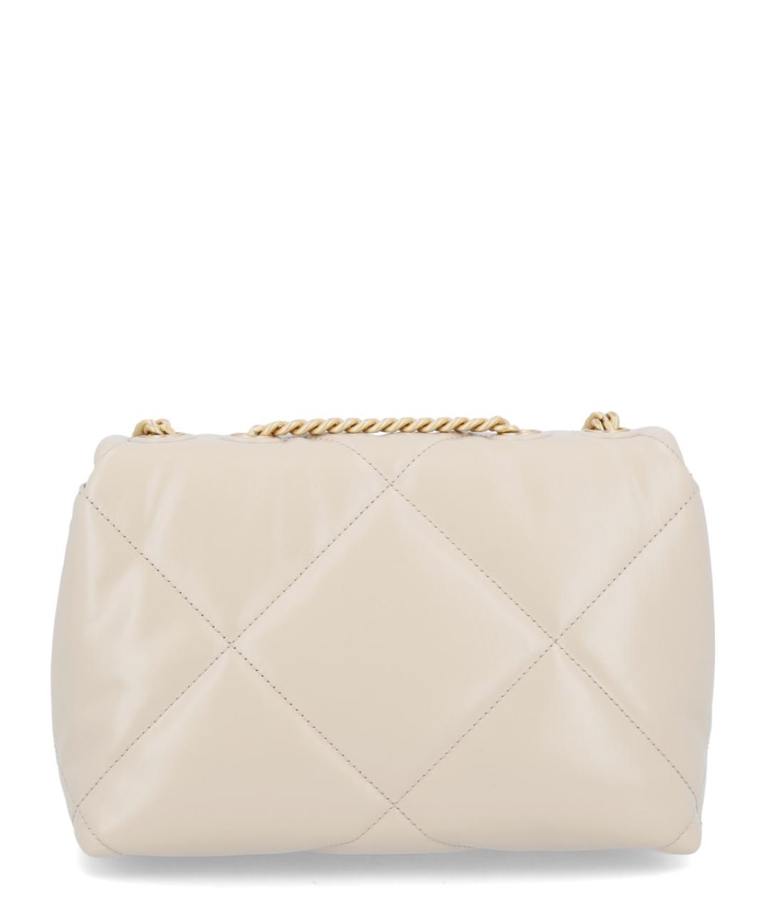 TORY BURCH Бежевая кожаная сумка через плечо, фото 3