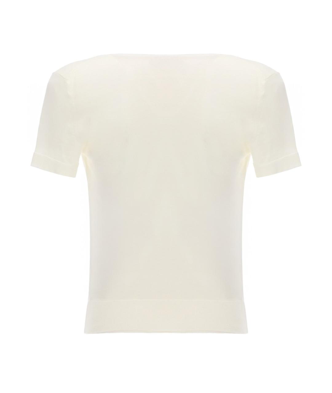 THEORY Белая шерстяная футболка, фото 2