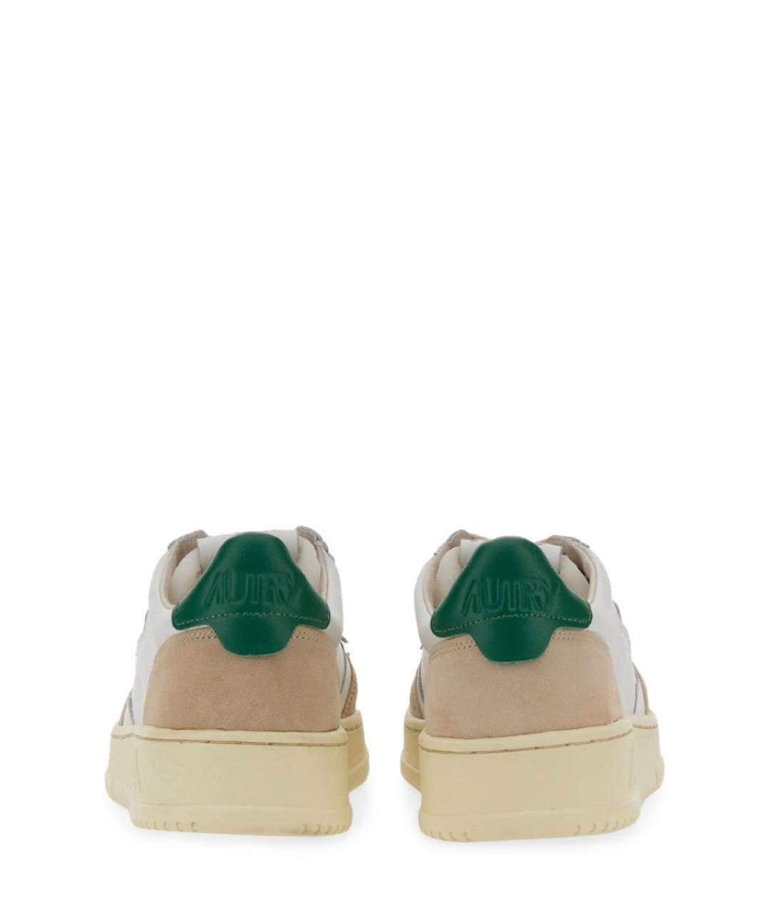 AUTRY Белые кожаные низкие кроссовки / кеды, фото 3