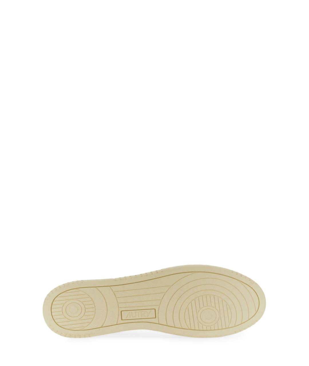 AUTRY Белые кожаные низкие кроссовки / кеды, фото 5