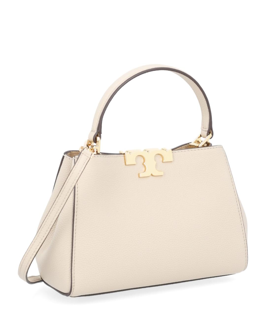 TORY BURCH Бежевая кожаная сумка через плечо, фото 2