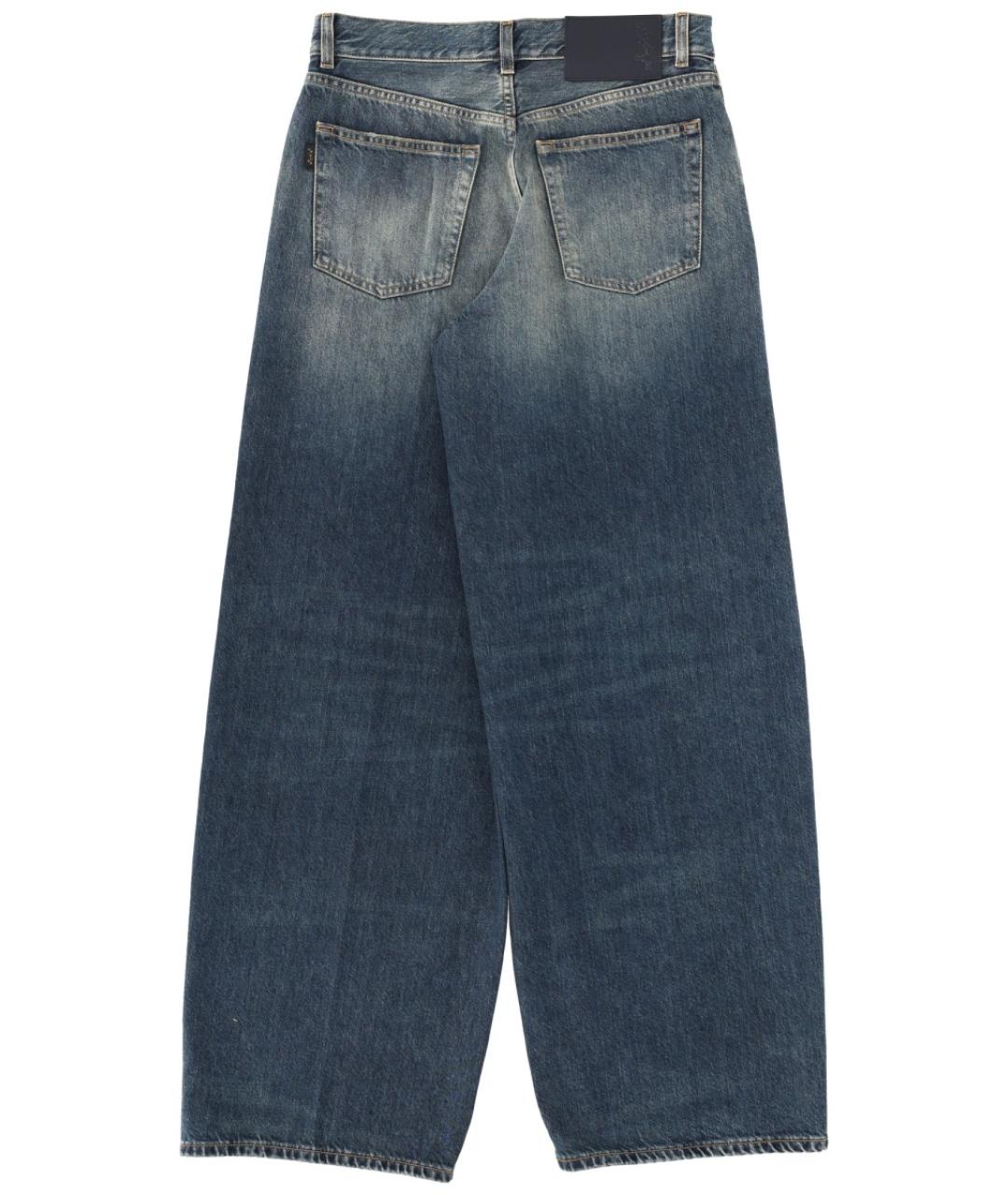 HAIKURE Синие хлопковые прямые джинсы, фото 2