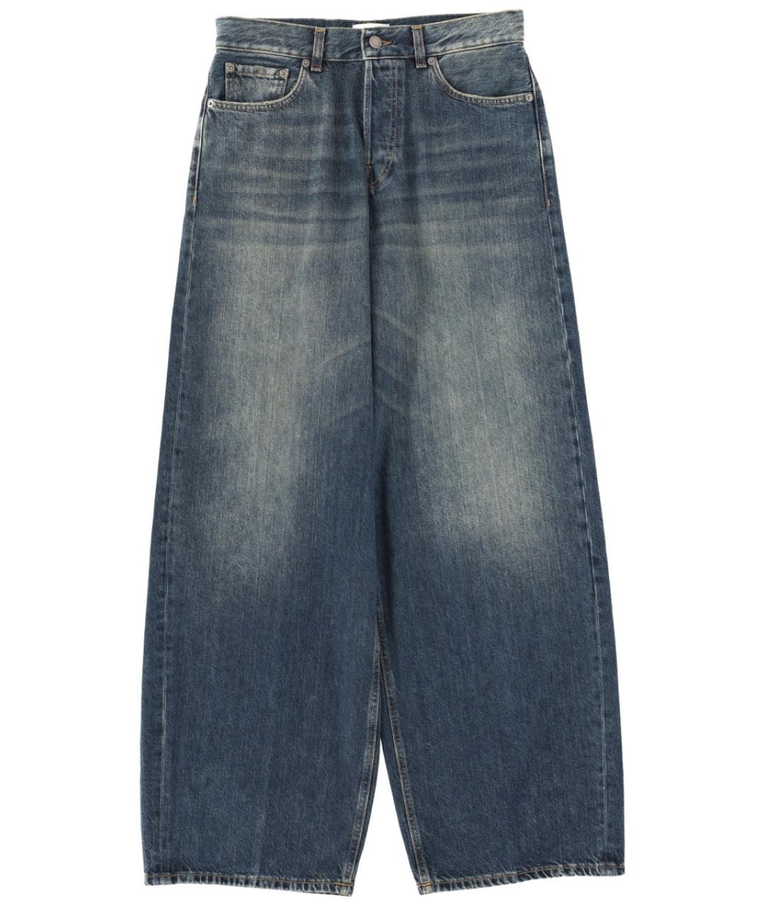 HAIKURE Синие хлопковые прямые джинсы, фото 1