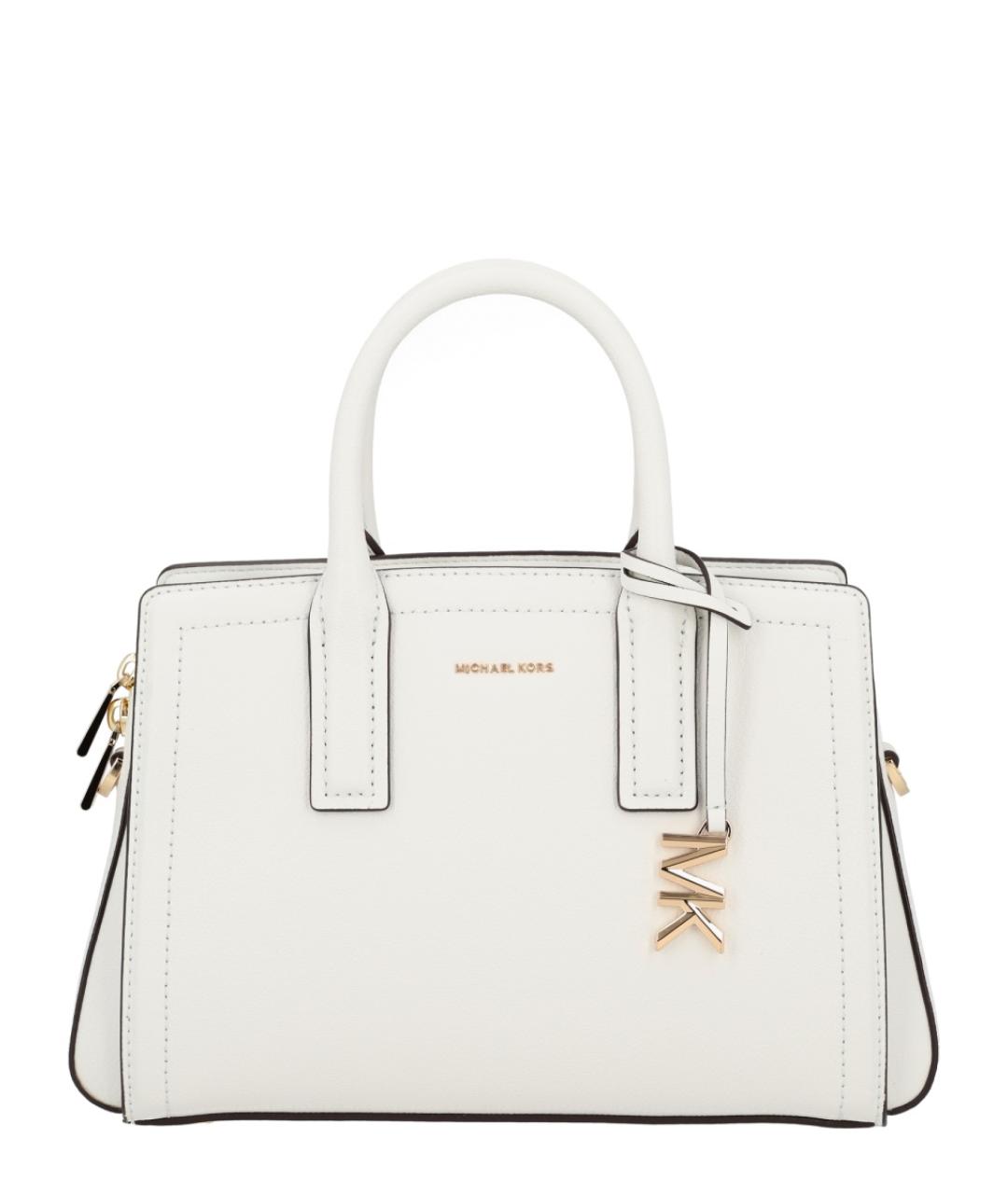 MICHAEL KORS Белая кожаная сумка тоут, фото 1