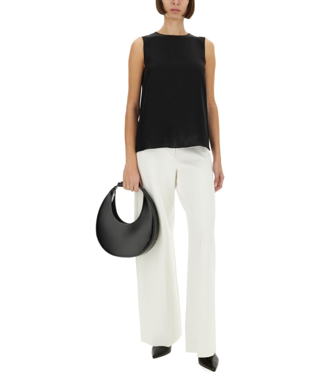 THEORY Черная шелковая блузы, фото 3