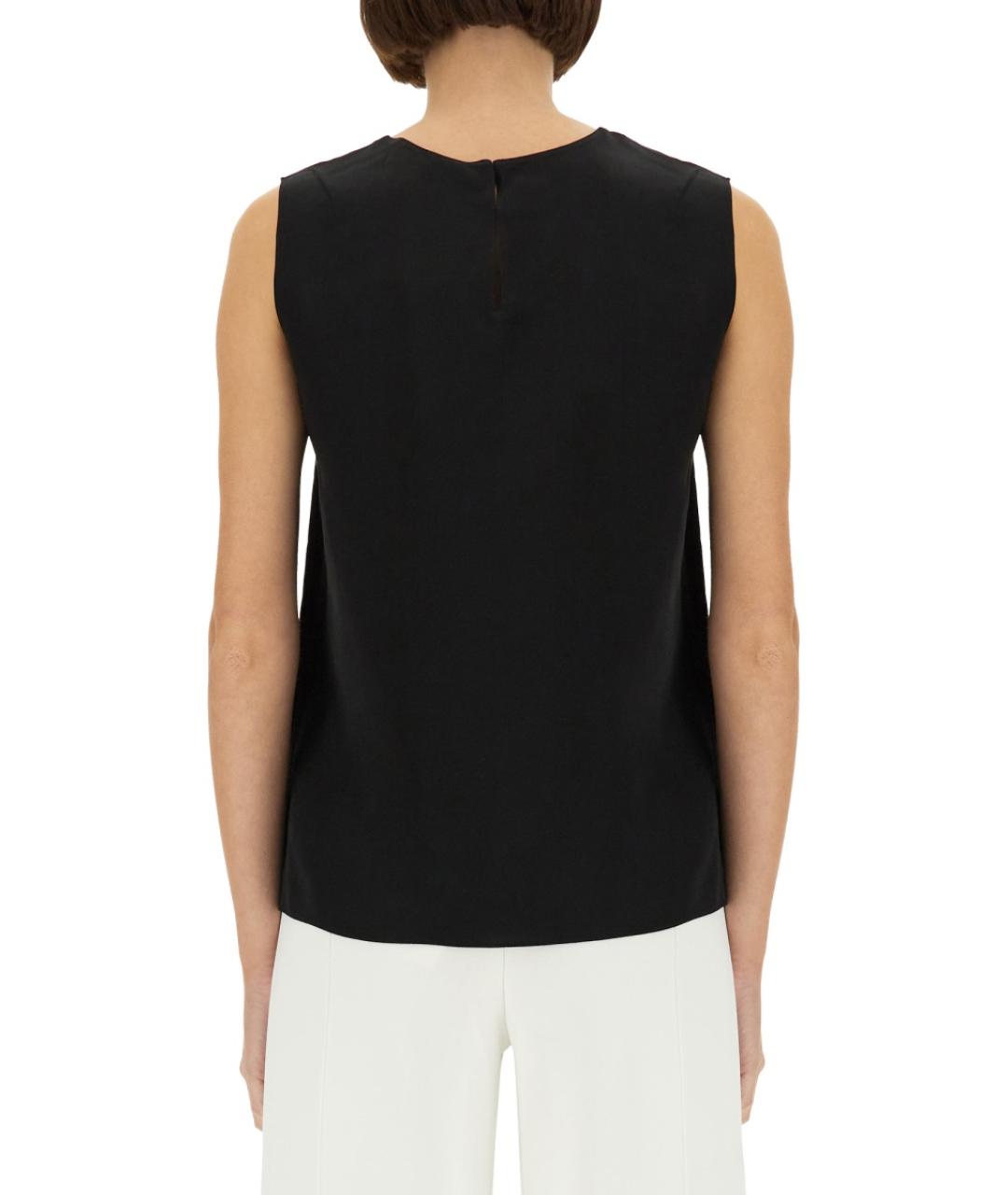 THEORY Черная шелковая блузы, фото 6