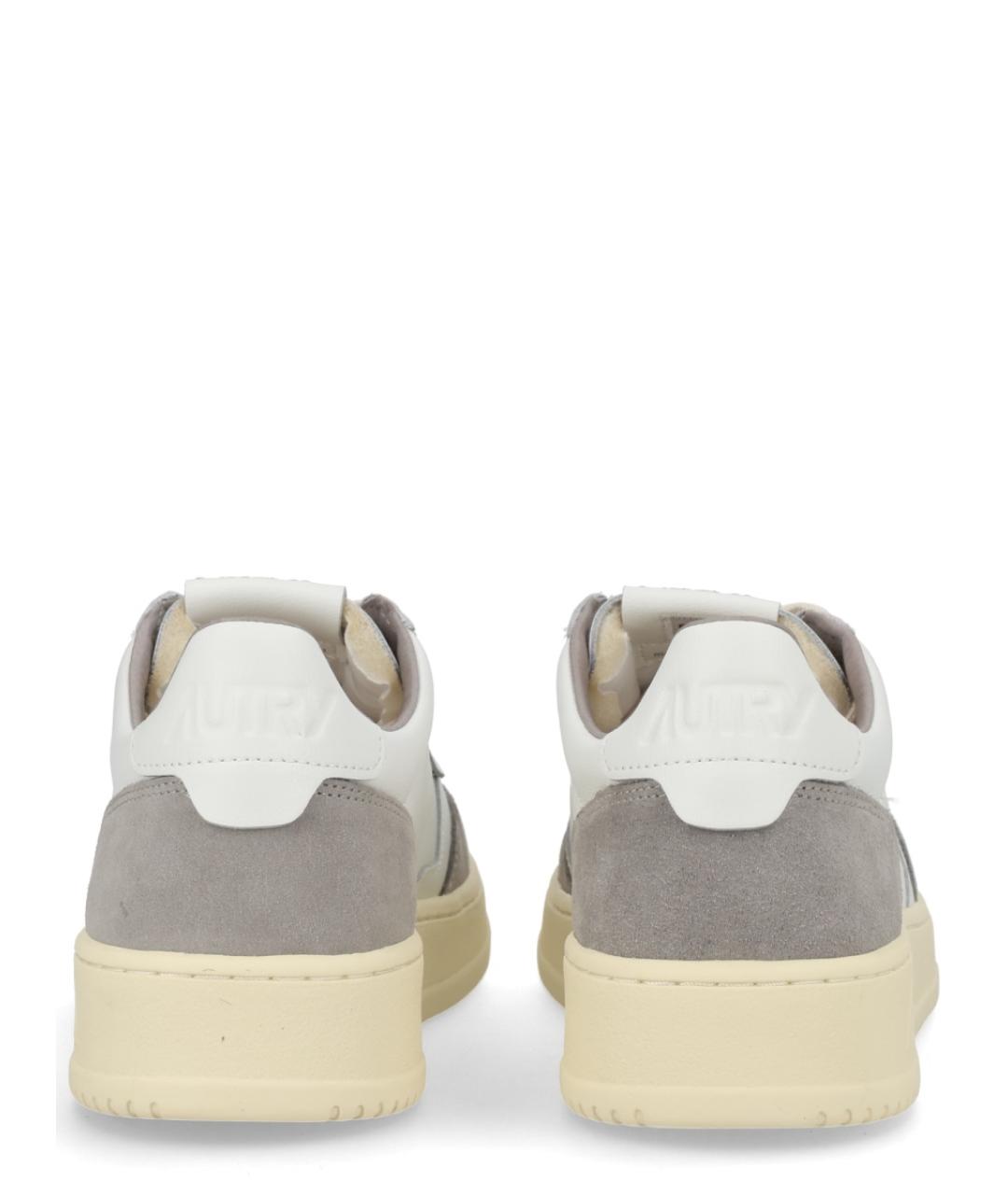 AUTRY Белые кожаные низкие кроссовки / кеды, фото 4