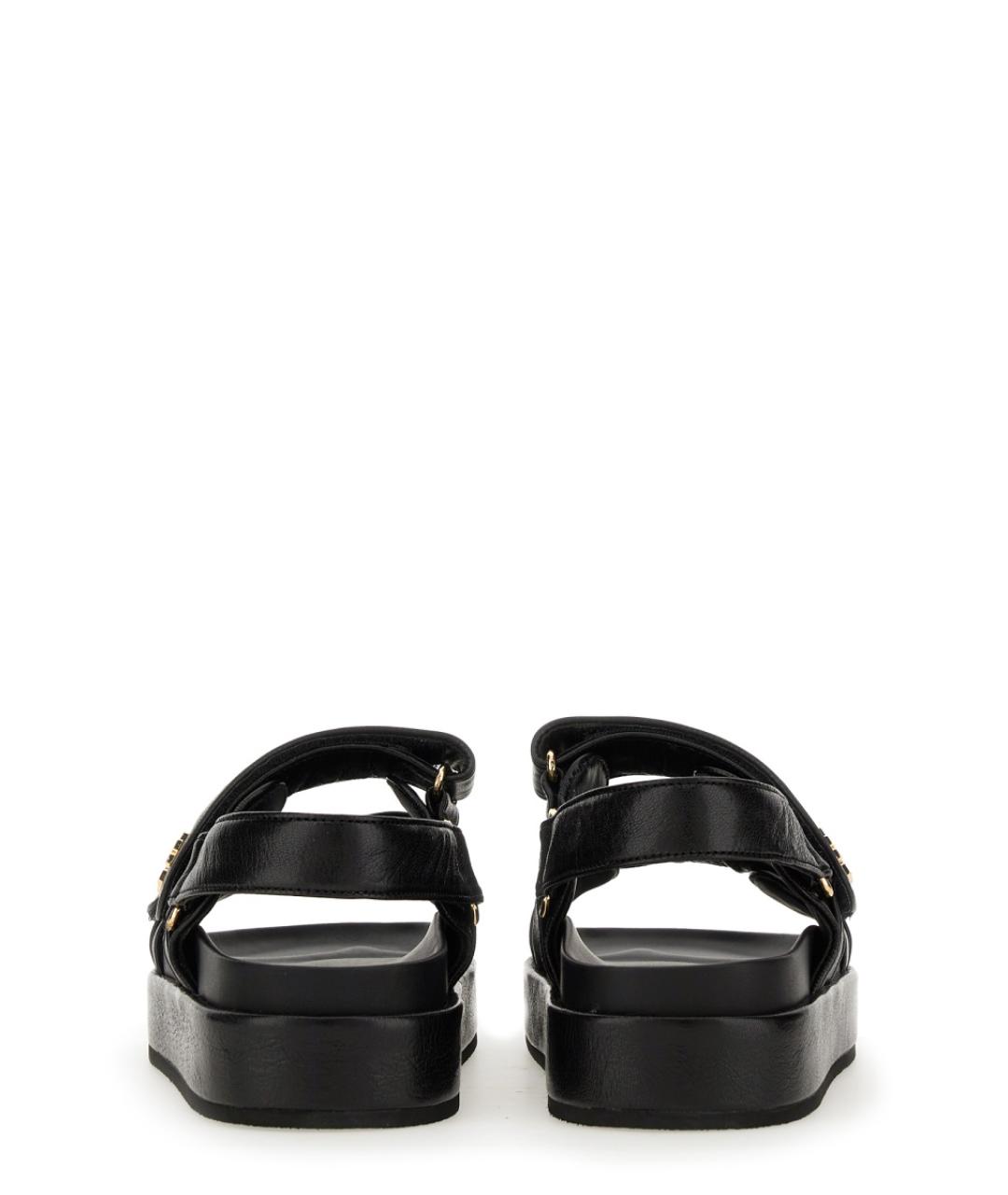 TORY BURCH Черные кожаные сандалии, фото 3