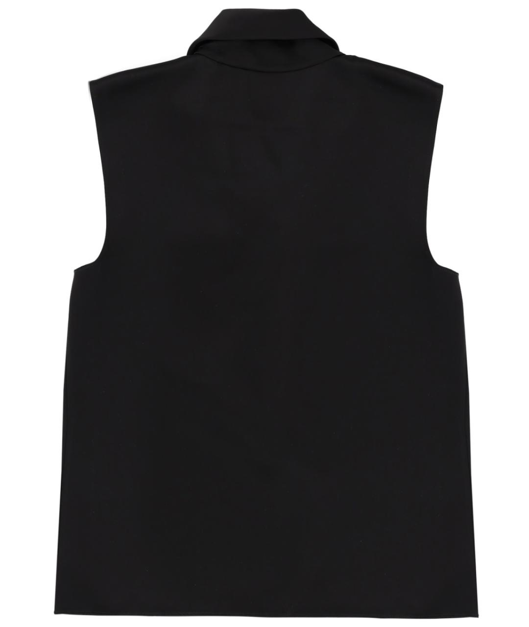 THEORY Черная ацетатная блузы, фото 2