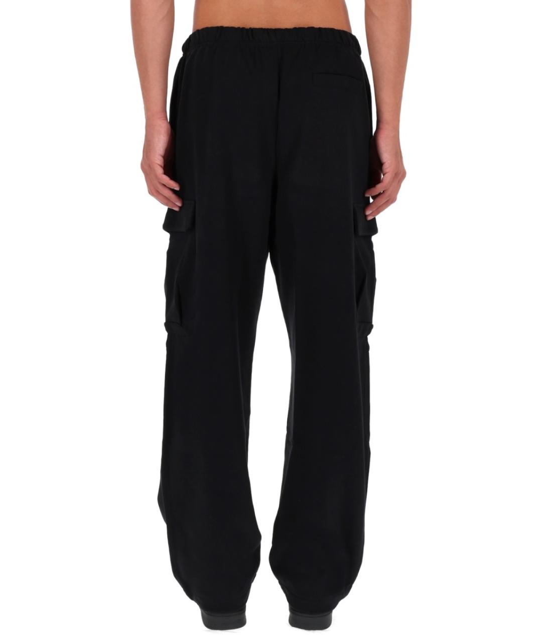 VERSACE JEANS COUTURE Черные хлопковые повседневные брюки, фото 4