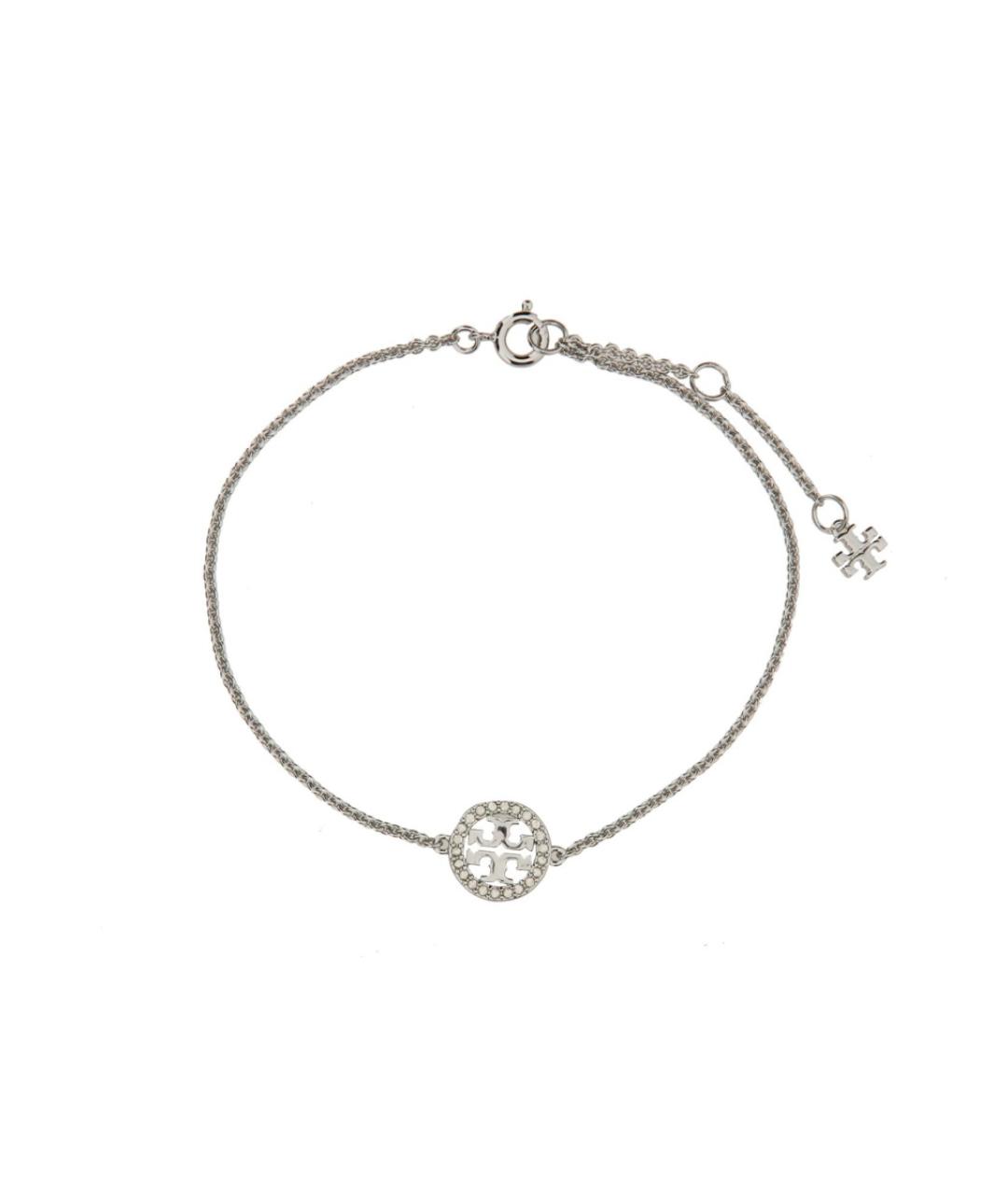 TORY BURCH Серебрянный металлический браслет, фото 1