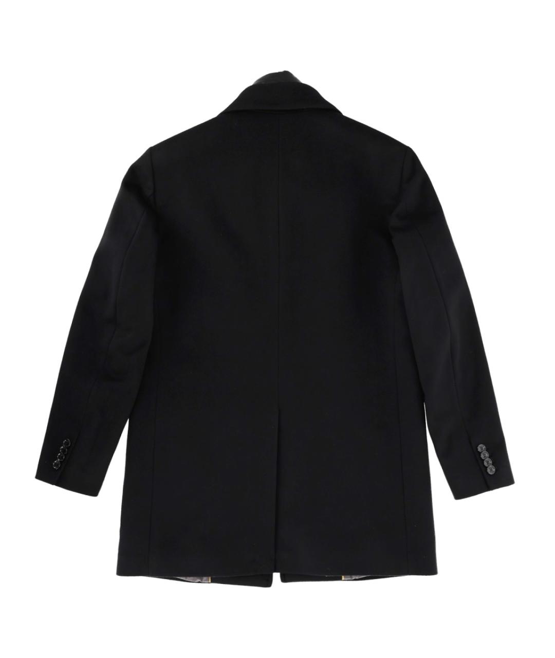 MOORER Черное шерстяное пальто, фото 7