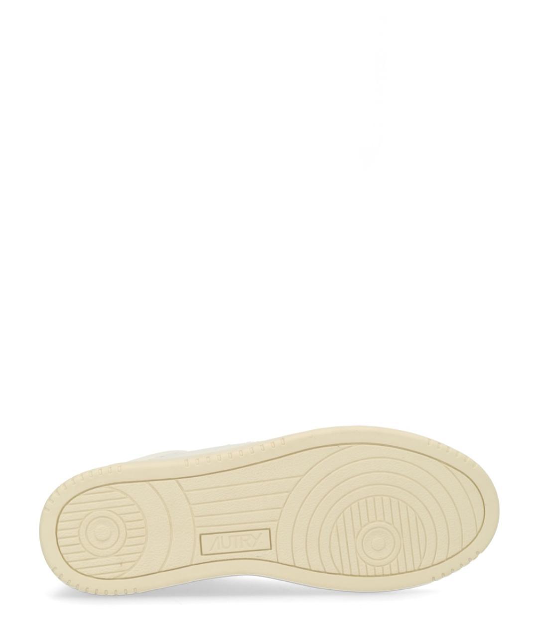 AUTRY Белые кожаные низкие кроссовки / кеды, фото 6