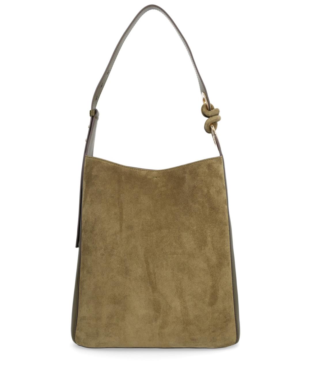 ANYA HINDMARCH Зеленая кожаная сумка через плечо, фото 1