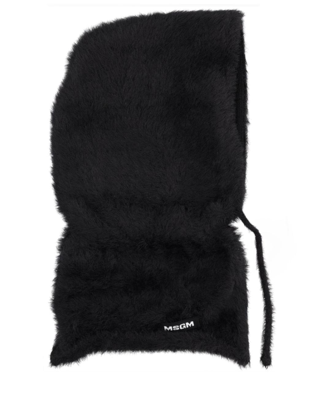 MSGM Черная синтетическая шапка, фото 1