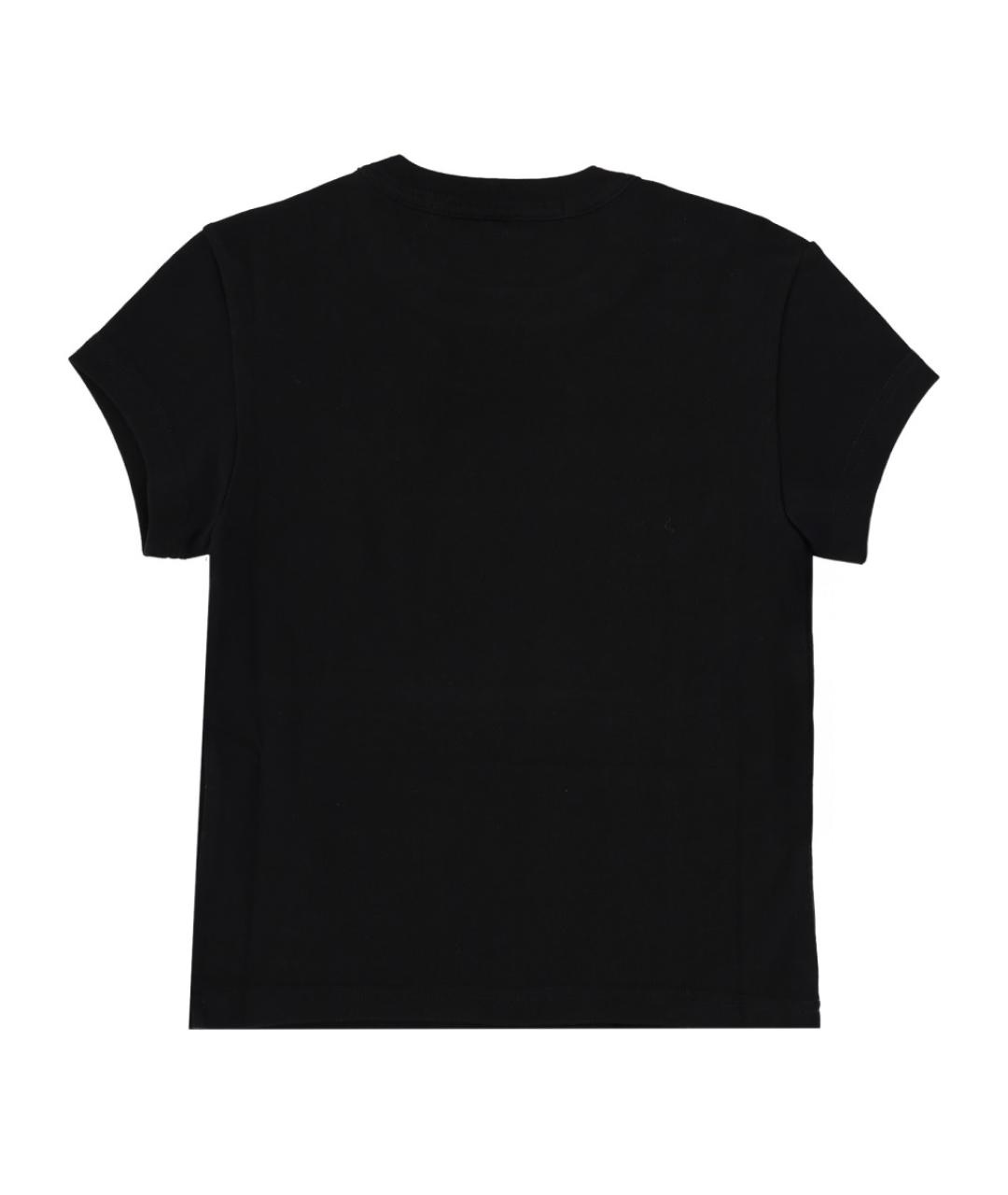 ALEXANDER WANG Черная хлопковая футболка, фото 2