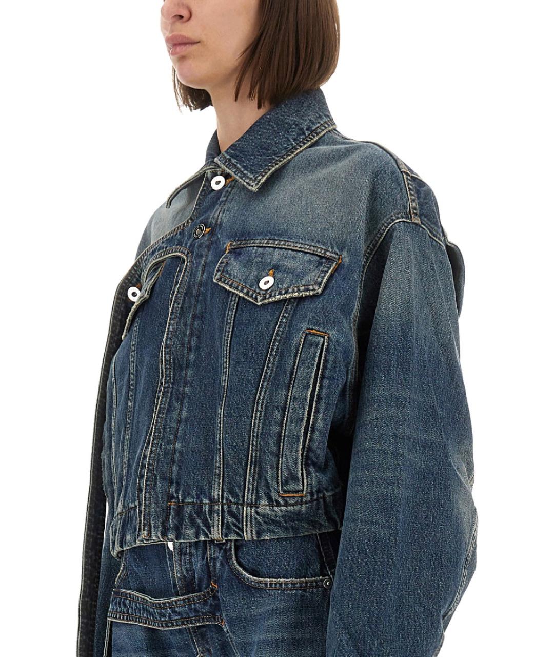 JEAN PAUL GAULTIER Синяя хлопковая куртка, фото 4