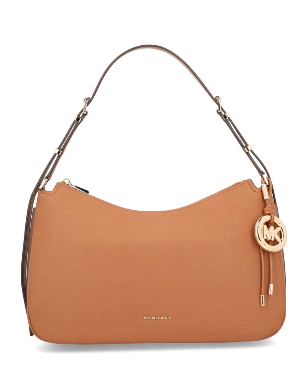 MICHAEL KORS Коричневая кожаная сумка через плечо, фото 1