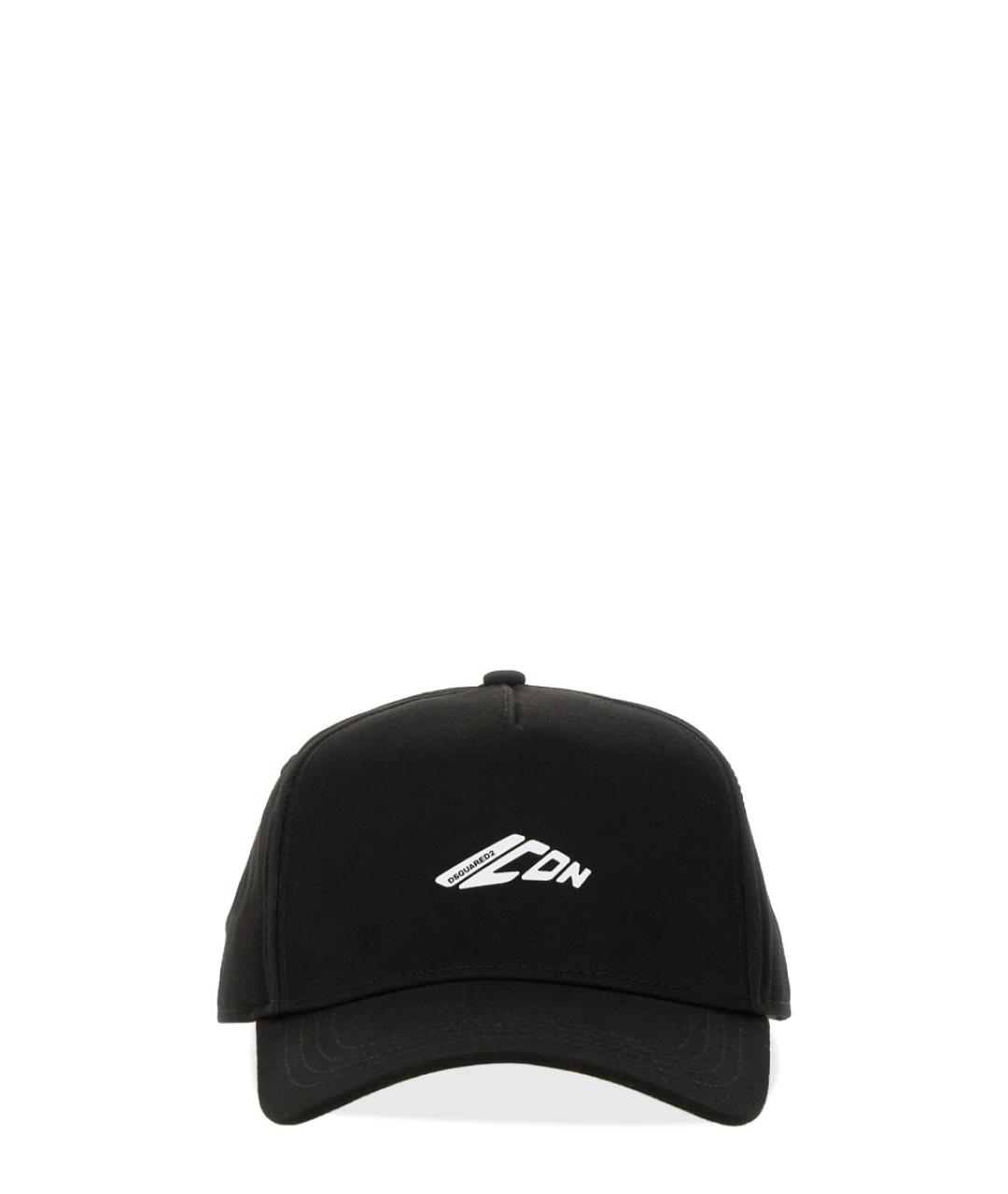 DSQUARED2 Черная хлопковая кепка/бейсболка, фото 1