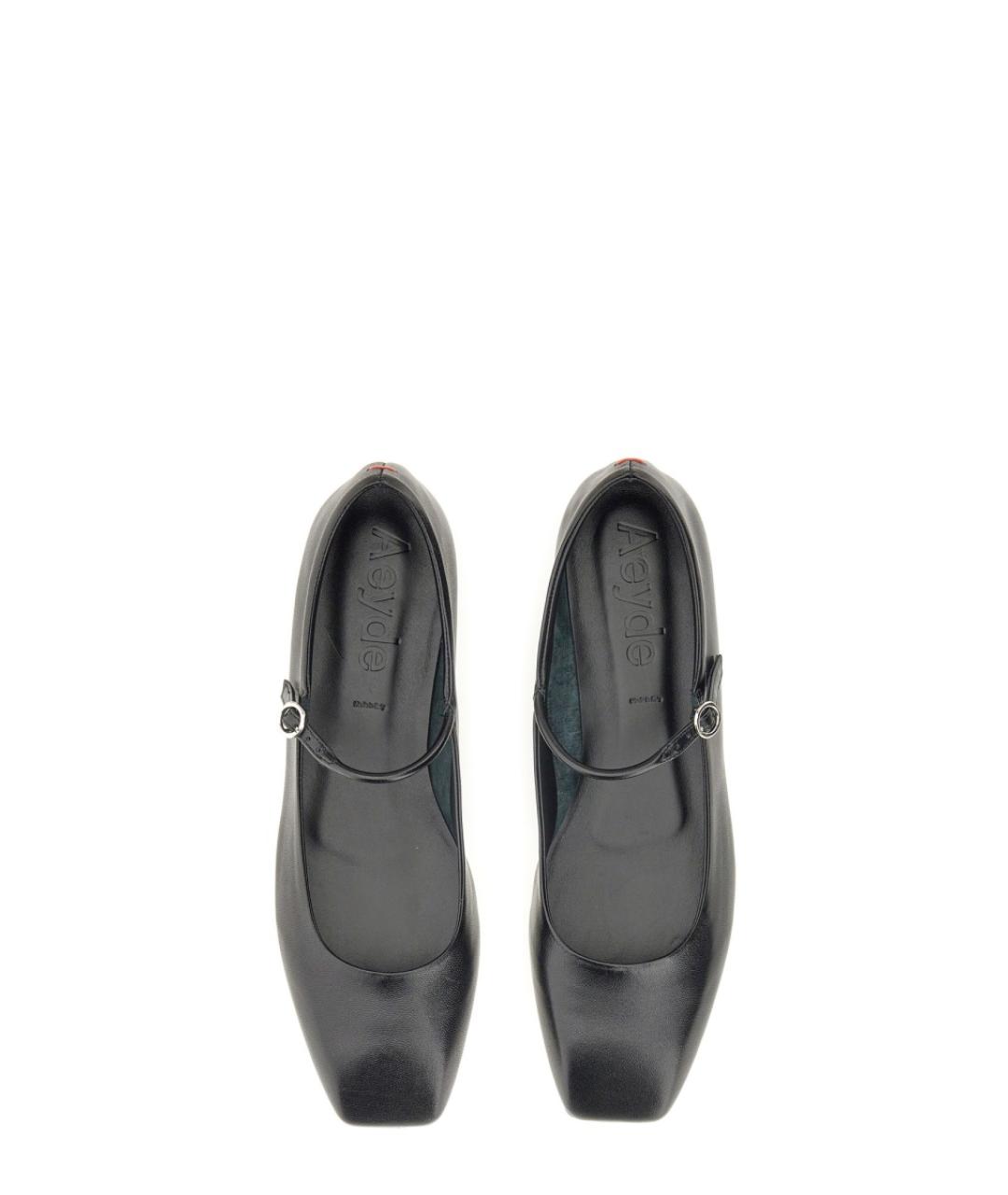 AEYDE Черные кожаные балетки, фото 5