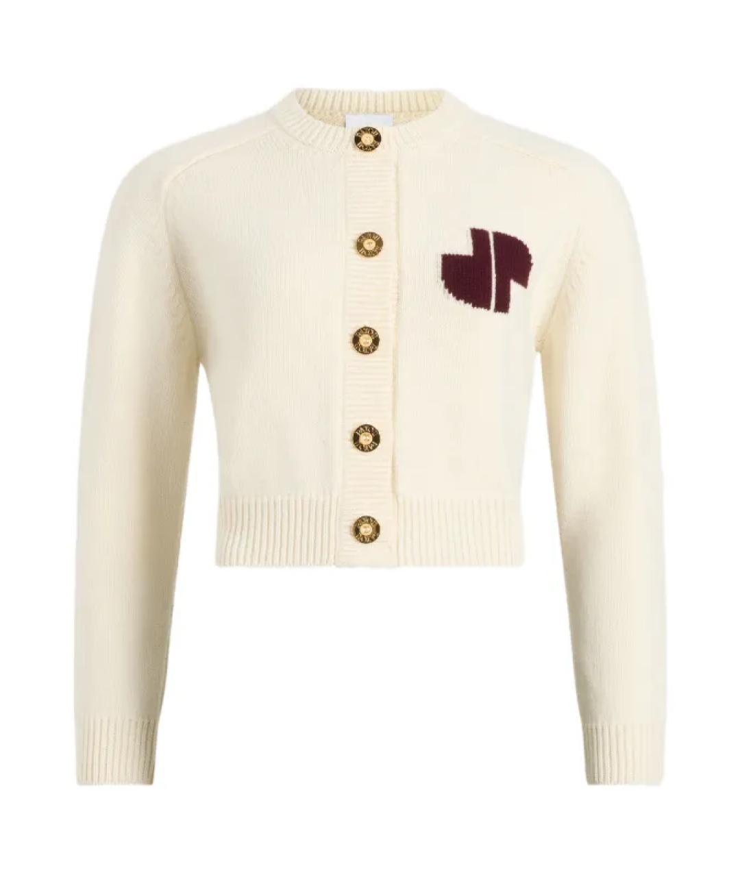 PATOU Бежевый шерстяной кардиган, фото 1