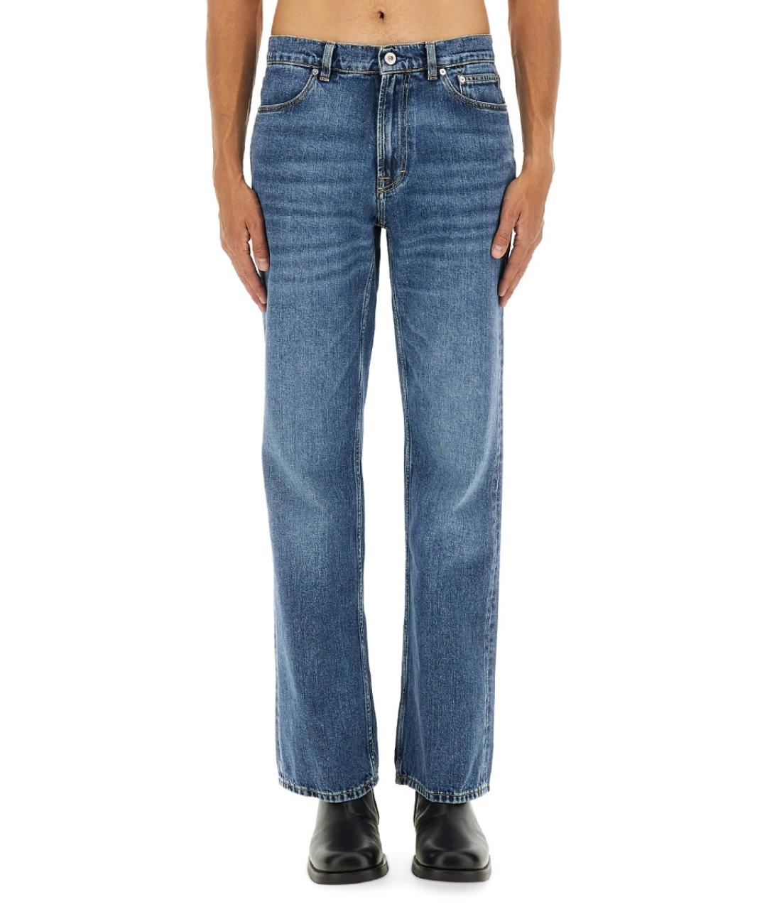 OUR LEGACY Синие хлопковые прямые джинсы, фото 5