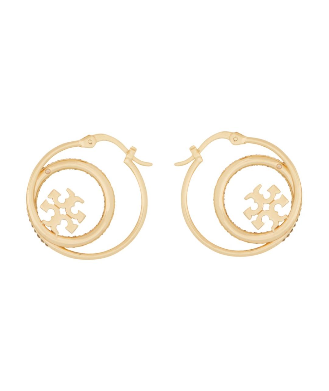 TORY BURCH Золотые металлические серьги, фото 2