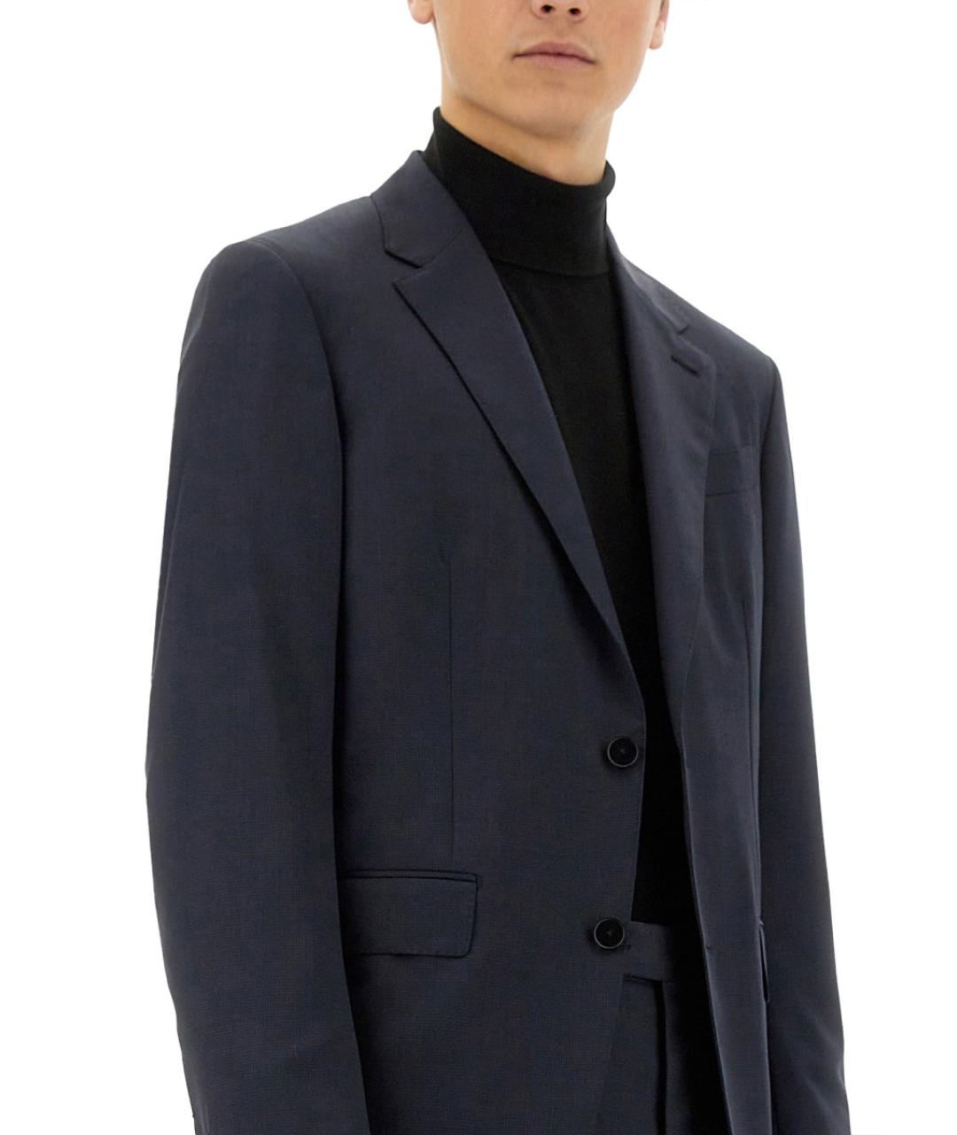 ZEGNA Синий классический костюм, фото 4