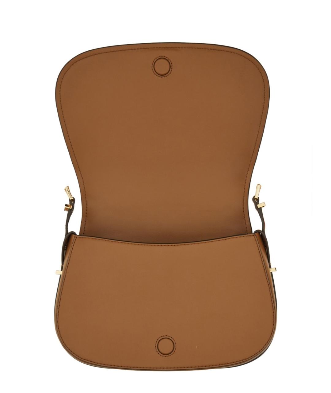 MICHAEL KORS Коричневая кожаная сумка через плечо, фото 3