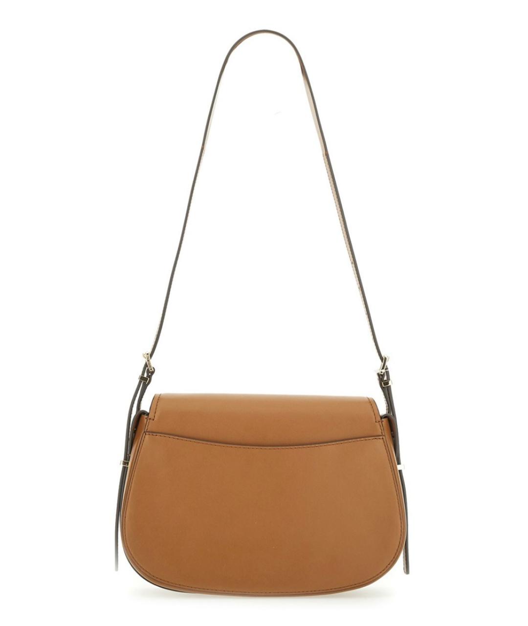 MICHAEL KORS Коричневая кожаная сумка через плечо, фото 2