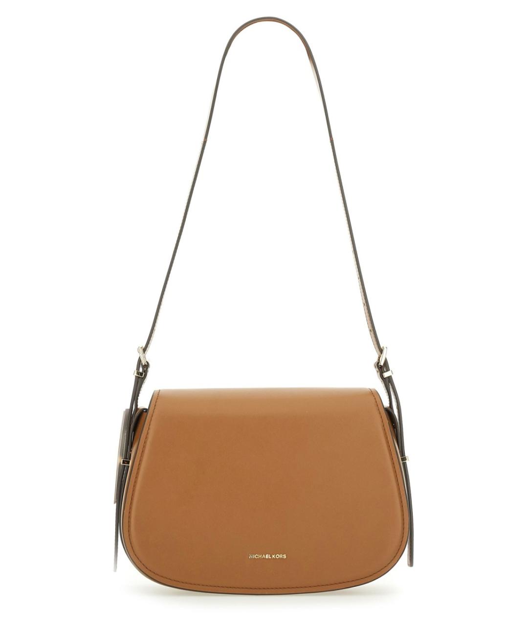MICHAEL KORS Коричневая кожаная сумка через плечо, фото 1