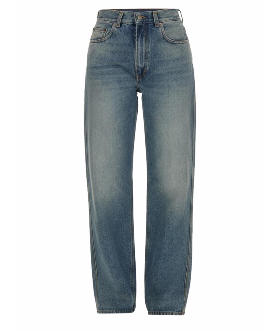 HAIKURE Синие хлопковые прямые джинсы, фото 1