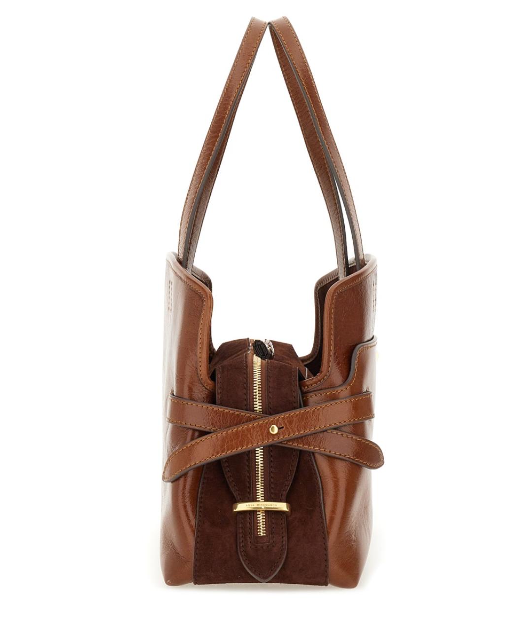 ANYA HINDMARCH Коричневая сумка тоут, фото 3