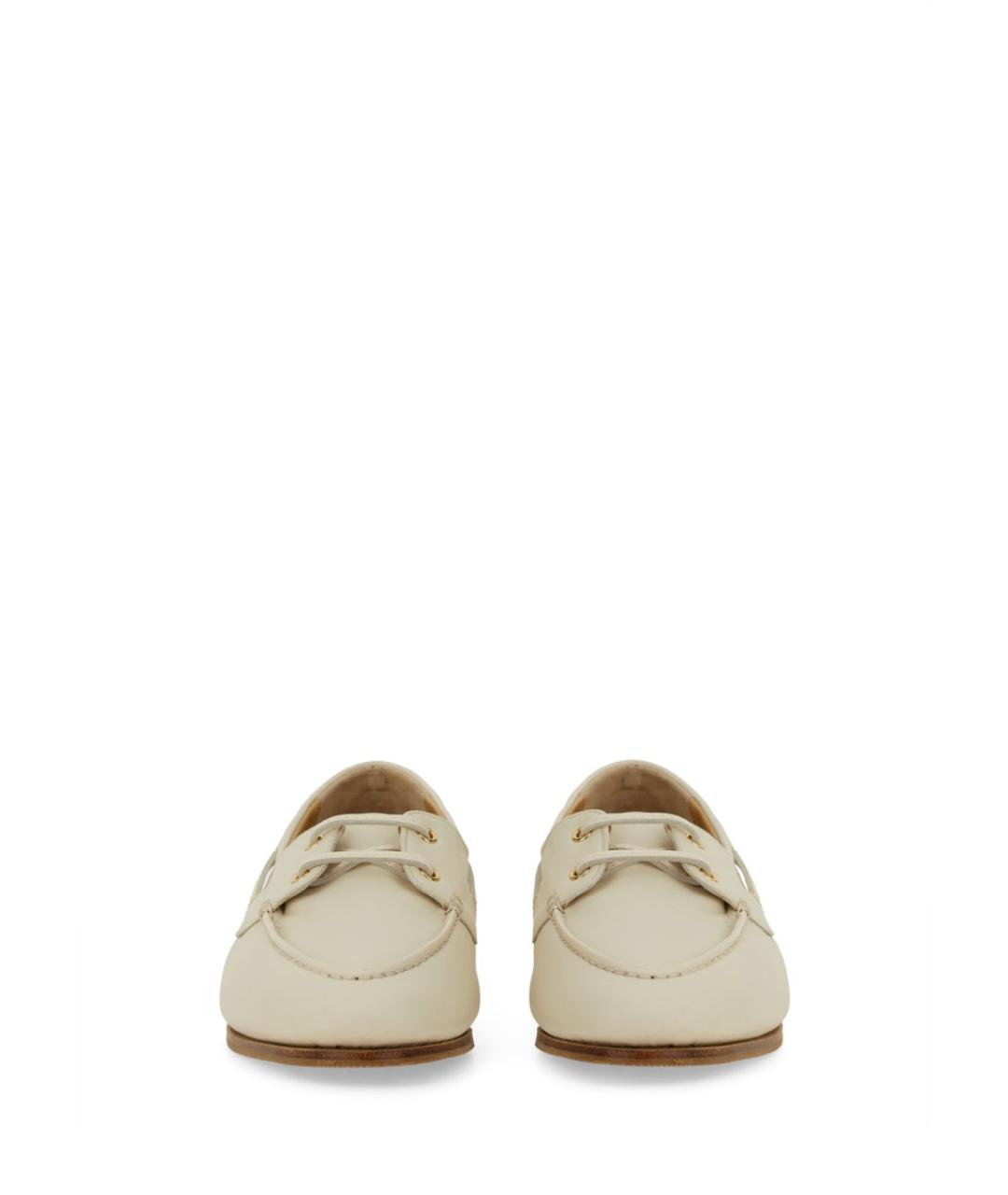 BALLY Белые кожаные лоферы, фото 5