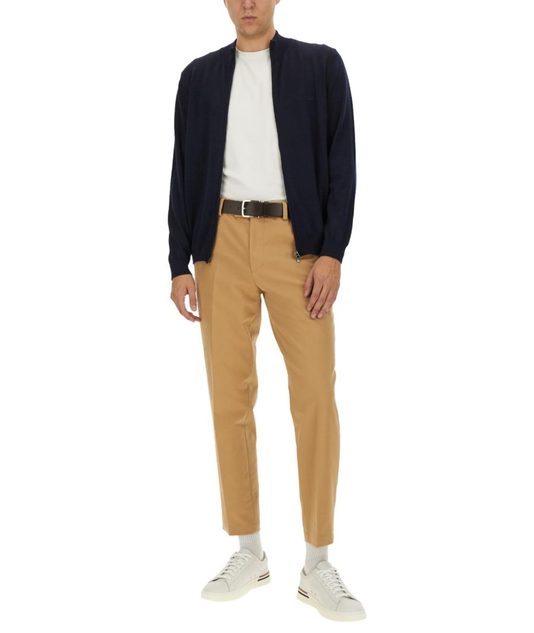 HUGO BOSS Синий шерстяной кардиган, фото 2