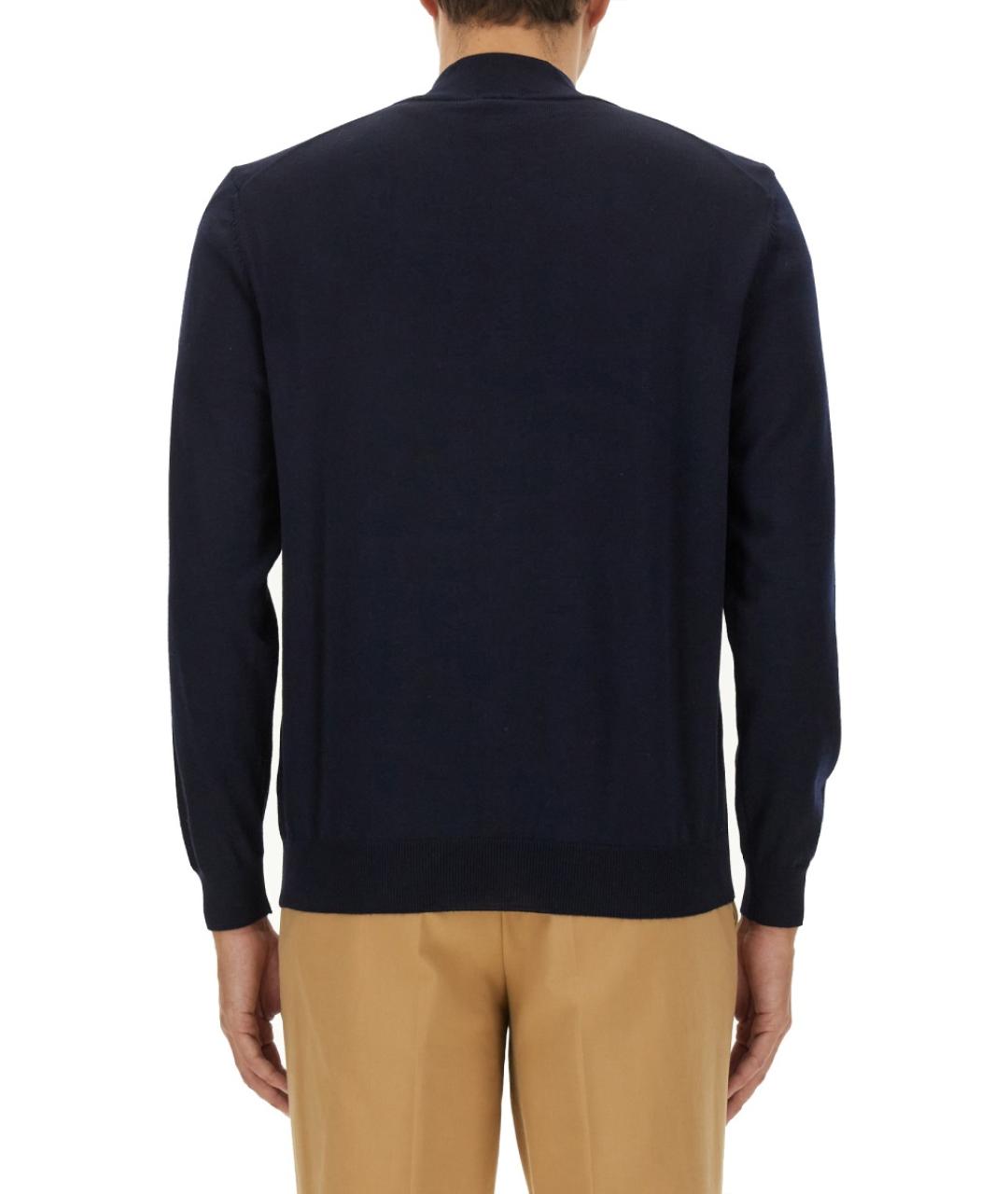 HUGO BOSS Синий шерстяной кардиган, фото 3
