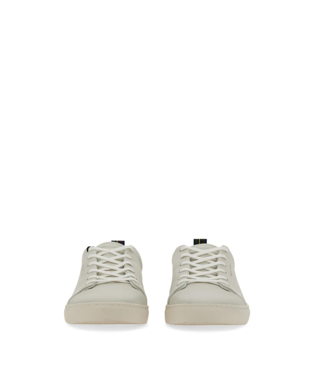 PS BY PAUL SMITH Белые кожаные низкие кроссовки / кеды, фото 2