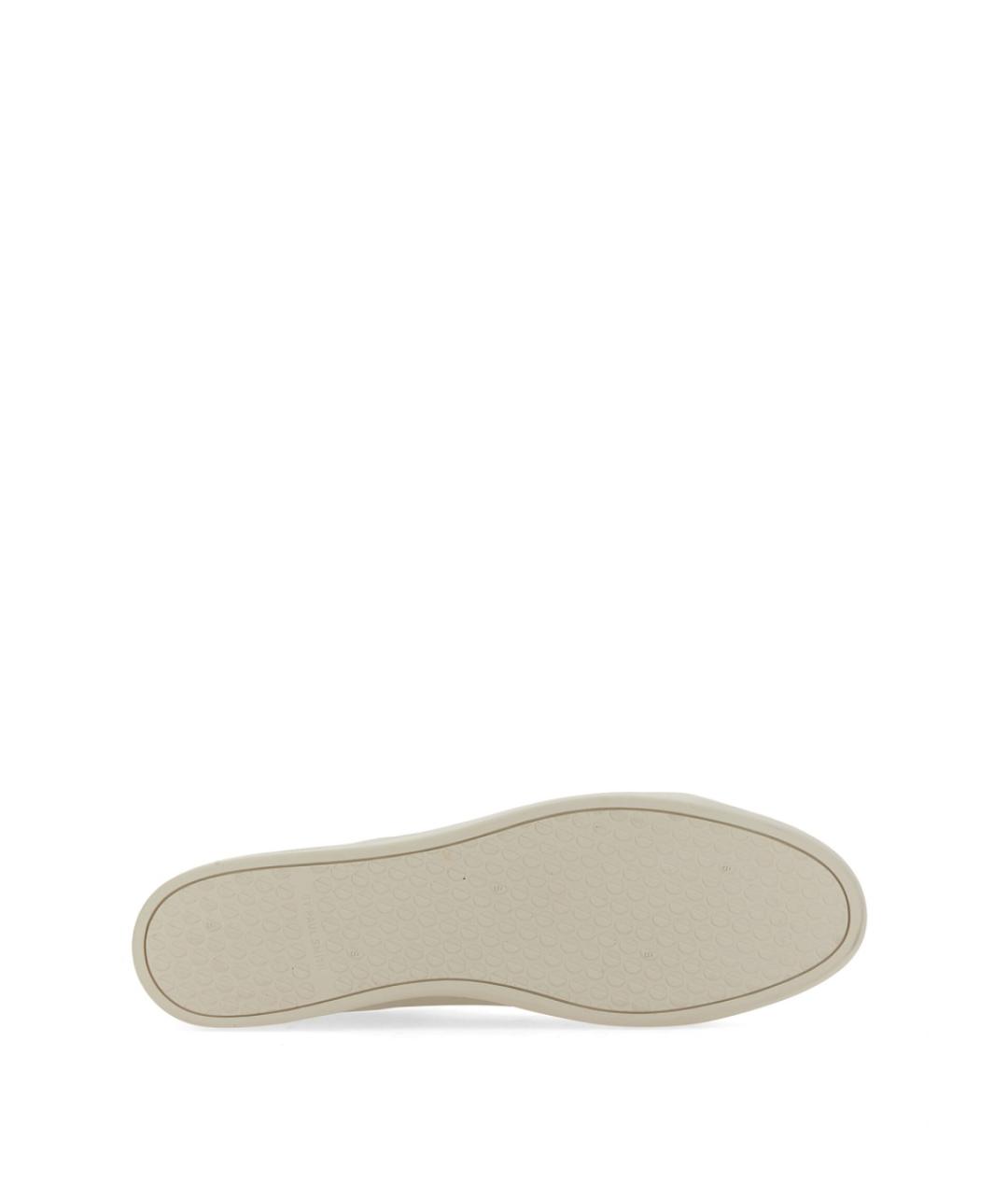 PS BY PAUL SMITH Белые кожаные низкие кроссовки / кеды, фото 4