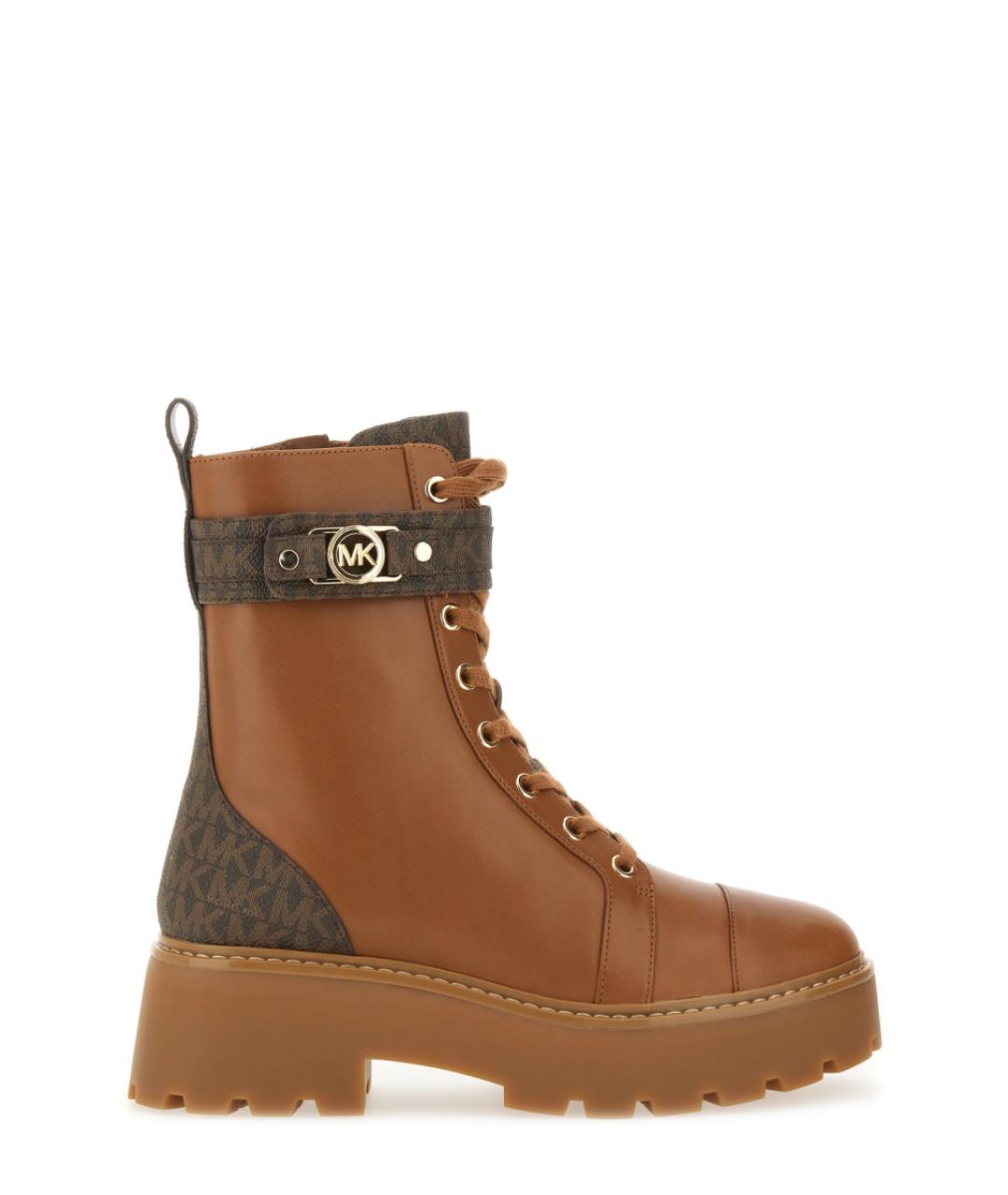 MICHAEL KORS Коричневые кожаные ботинки, фото 1