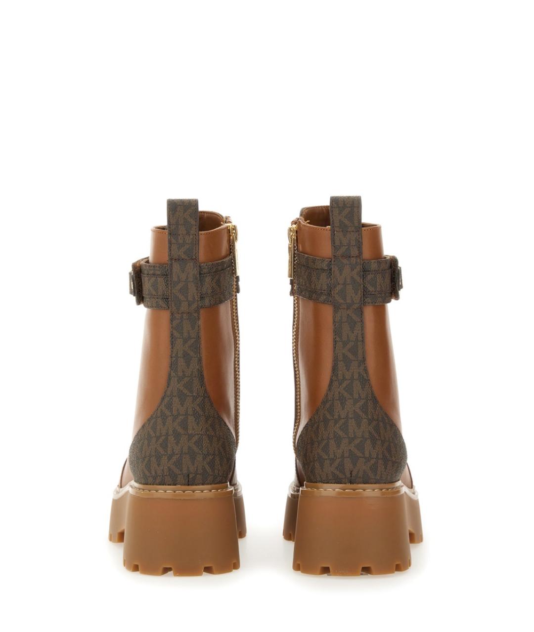 MICHAEL KORS Коричневые кожаные ботинки, фото 3