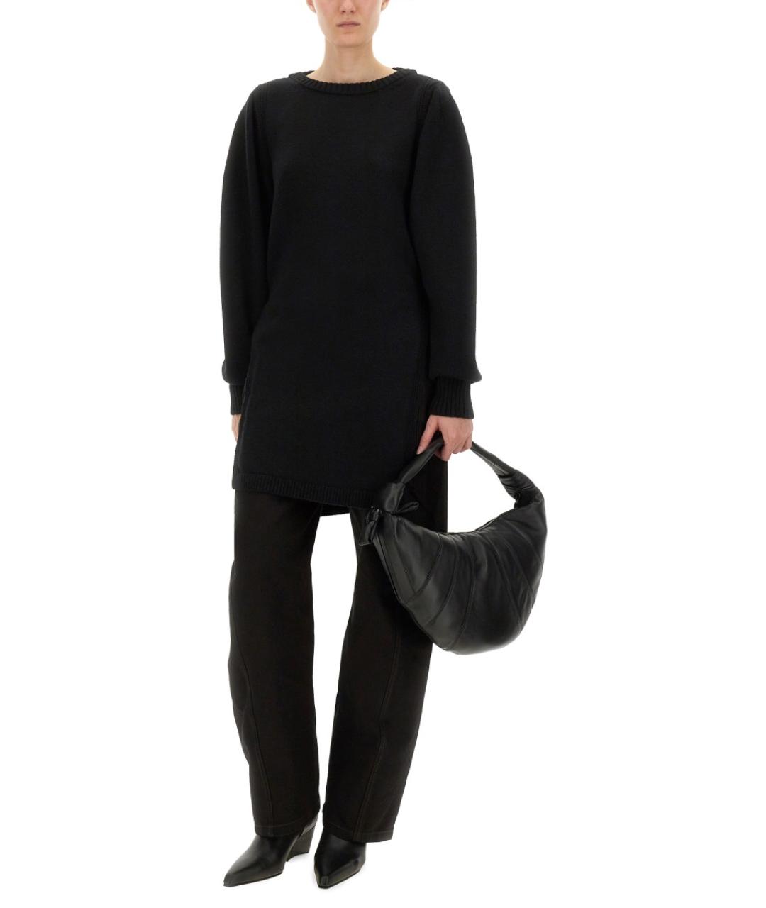 LEMAIRE Черный шерстяной джемпер / свитер, фото 3