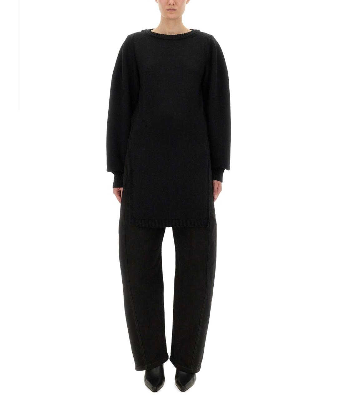 LEMAIRE Черный шерстяной джемпер / свитер, фото 2