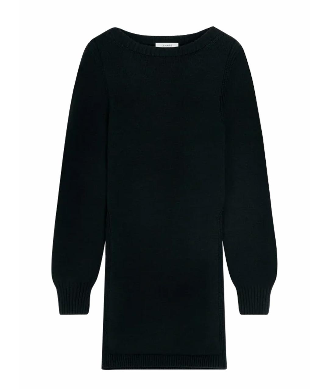 LEMAIRE Черный шерстяной джемпер / свитер, фото 1