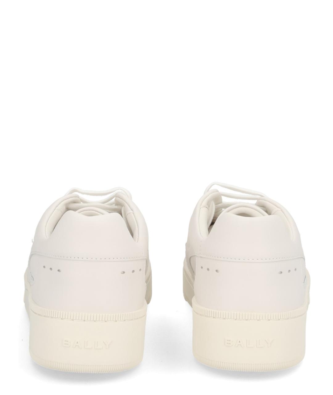 BALLY Белые кожаные низкие кроссовки / кеды, фото 5