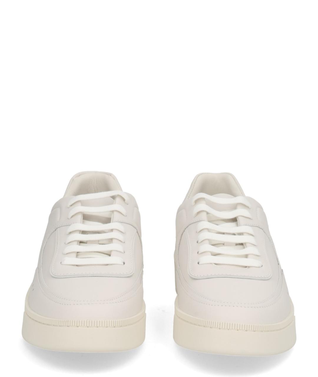 BALLY Белые кожаные низкие кроссовки / кеды, фото 4